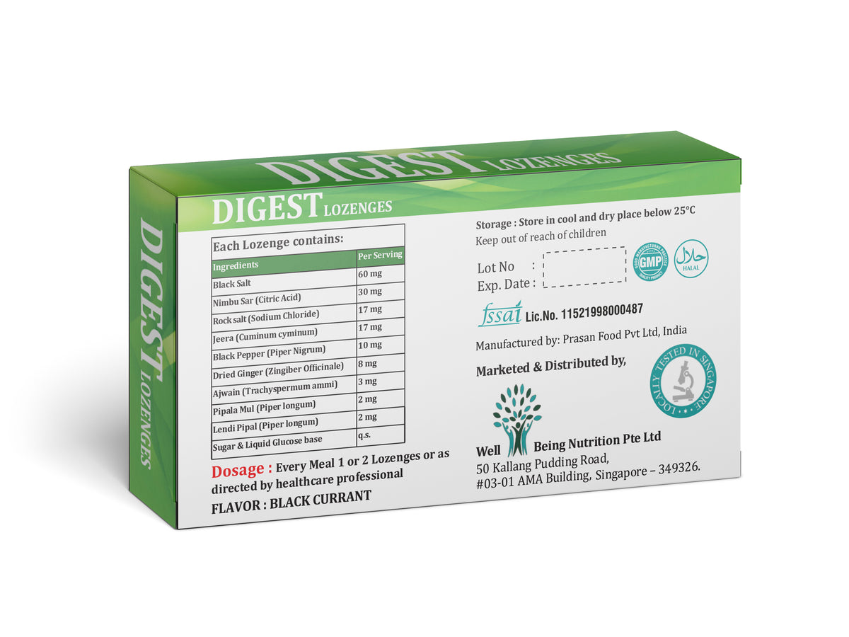 DIGEST LOZENGES – BLACK CURRANT FLAVOR